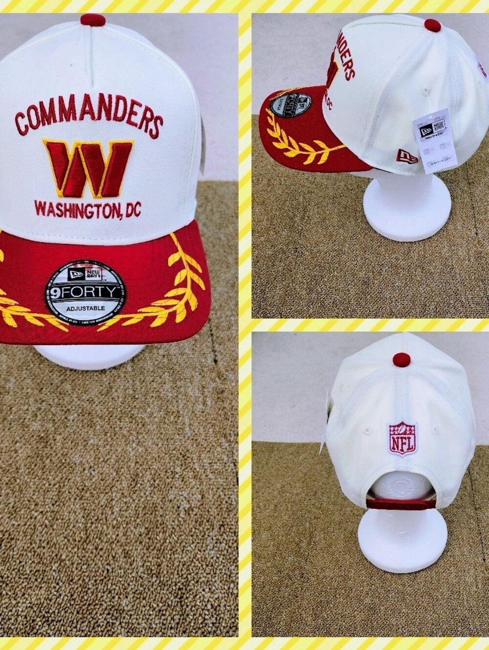 WASHINGTON COMMANDERS NFL FOOTBALL SNAPBACK HAT.
